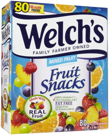Welch's Mixed Fruit Snacks, 80-Count