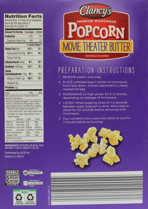 Clancy’s Premium Microwave Popcorn – Nortram Retail