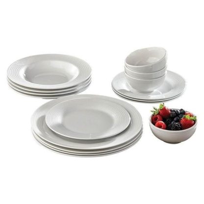 Berkley Jensen 16 pcs porcelain dinnerware set
