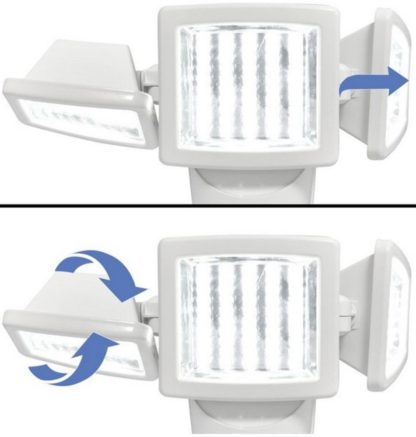 Sunforce 150-LED Triple Head Solar Motion Light, 1000 Lumen Output