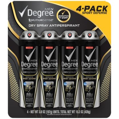 Degree Men MotionSense Antiperspirant Dry Spray, Active Shield