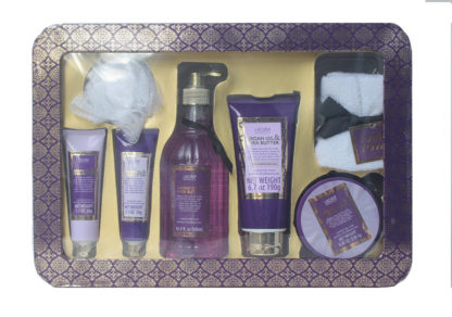7 Piece Scented Body Care Set infused with Argan Oil & Shea Butter