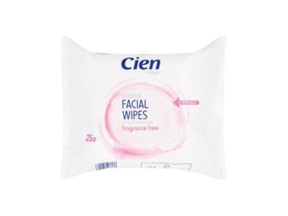 Cien Cleansing Face Wipes, sensitive skin - 25 pack