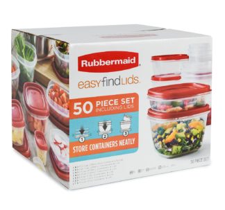 Rubbermaid Easy Find Lids Food Storage Containers - 50 pcs set