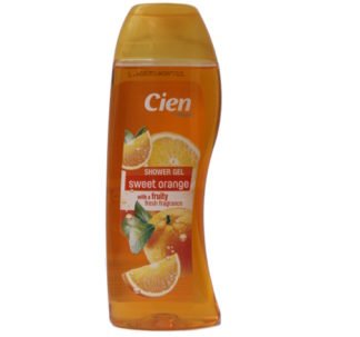 Cien Shower Gel, sweet orange with a fruity fresh fragrance -300ml