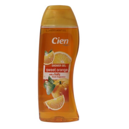 Cien Shower Gel, sweet orange with a fruity fresh fragrance -300ml