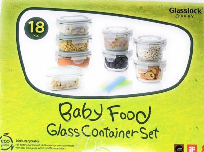 Glasslock Baby Food Glass Container Set - 18 pcs