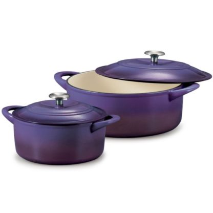 Tramontina Enameled Cast Iron Dutch Oven Purple Color