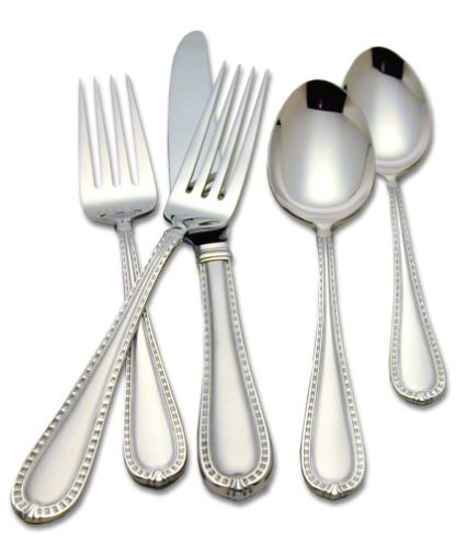 Reed & Barton Berkshire-Matte 18/10 Stainless Steel 65-Piece, Service for 12