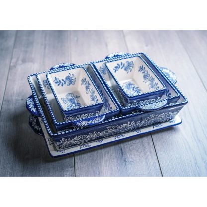 .Baum 6 piece Ceramic Oven-to-Table Set - Blue