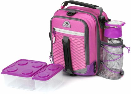 AZ Pro High Performance Dual Compartment Lunch Pack 8-Piece Set - Pink
