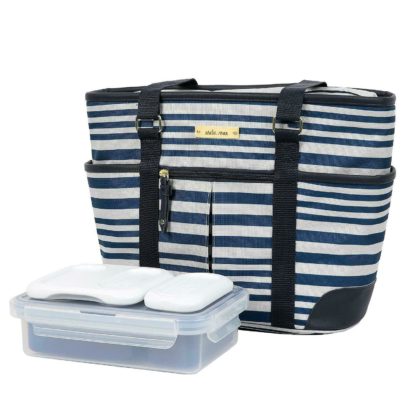 Arctic Zone Ladies Lunch Tote Insulated Bucket - Striped