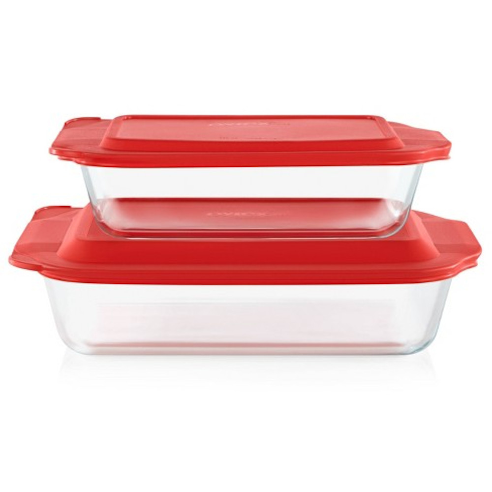 Pyrex 50% Deeper Baking Dish 2 piece set Pyrex 50% Deeper Baking Dish 2 piece set