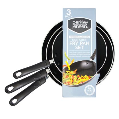 Berkley Jensen 3 Piece Fry Pan Set
