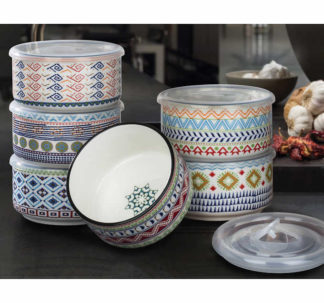 Signature Housewares 6-piece Stoneware Storage Bowls
