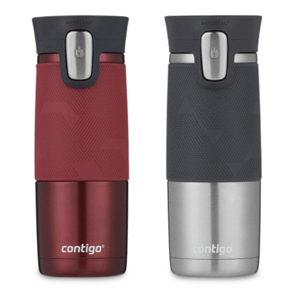CONTIGO Autoseal Vacuum Insulated Stainless Steel Travel/Mug/Flasks/Tumbler 2 PK 