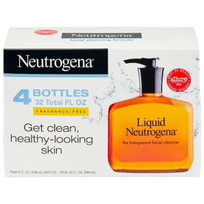 # Liquid Neutrogena Fragrance-Free Facial Cleanser (8 fl. oz.,944ml, 4 pk.)