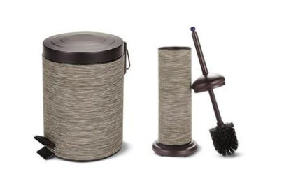 # Easy Home Decorative Waste Bin and Toilet Brush - Oil Rubbed Bronze