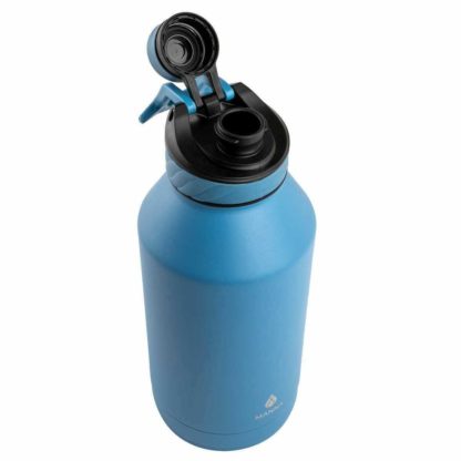 Manna Convoy Double Wall Vacuum Insulated Leakproof Lid Water Bottle | Blue | 1.89 L | 18/8 Stainless Steel| Keeps Liquid Cold Up to 24 Hrs Hot up to 12 hrs | BPA Lead Free
