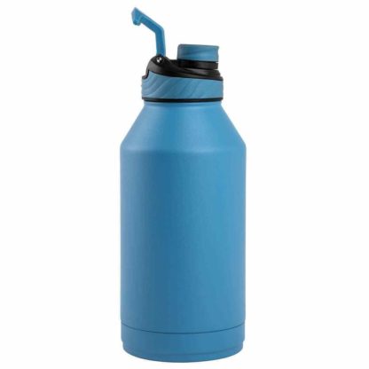 Manna Convoy Double Wall Vacuum Insulated Leakproof Lid Water Bottle | Blue | 1.89 L | 18/8 Stainless Steel| Keeps Liquid Cold Up to 24 Hrs Hot up to 12 hrs | BPA Lead Free