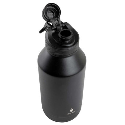 # Manna Convoy Double Wall Vacuum Insulated Leakproof Lid Water Bottle | Black | 1.89 L | 18/8 Stainless Steel| Keeps Liquid Cold Up to 24 Hrs Hot up to 12 hrs | BPA Lead Free