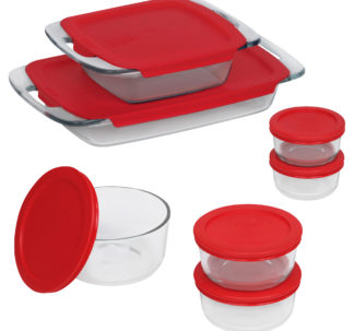 # Pyrex Bake N' Store 14-Piece Glass Container Set with Plastic Lids