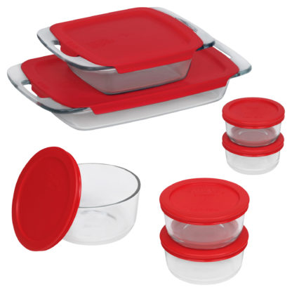 # Pyrex Bake N' Store 14-Piece Glass Container Set with Plastic Lids