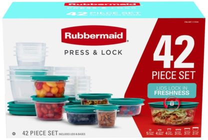 Rubbermaid 42-piece Press & Lock Food Storage Set