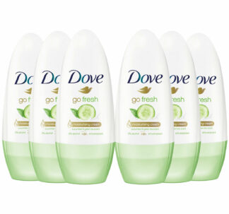 #Dove Go Fresh Cucumber & Green Tea Scent Antiperspirant Deodorant Roll-On 50ml (Pack of 6) (Copy)