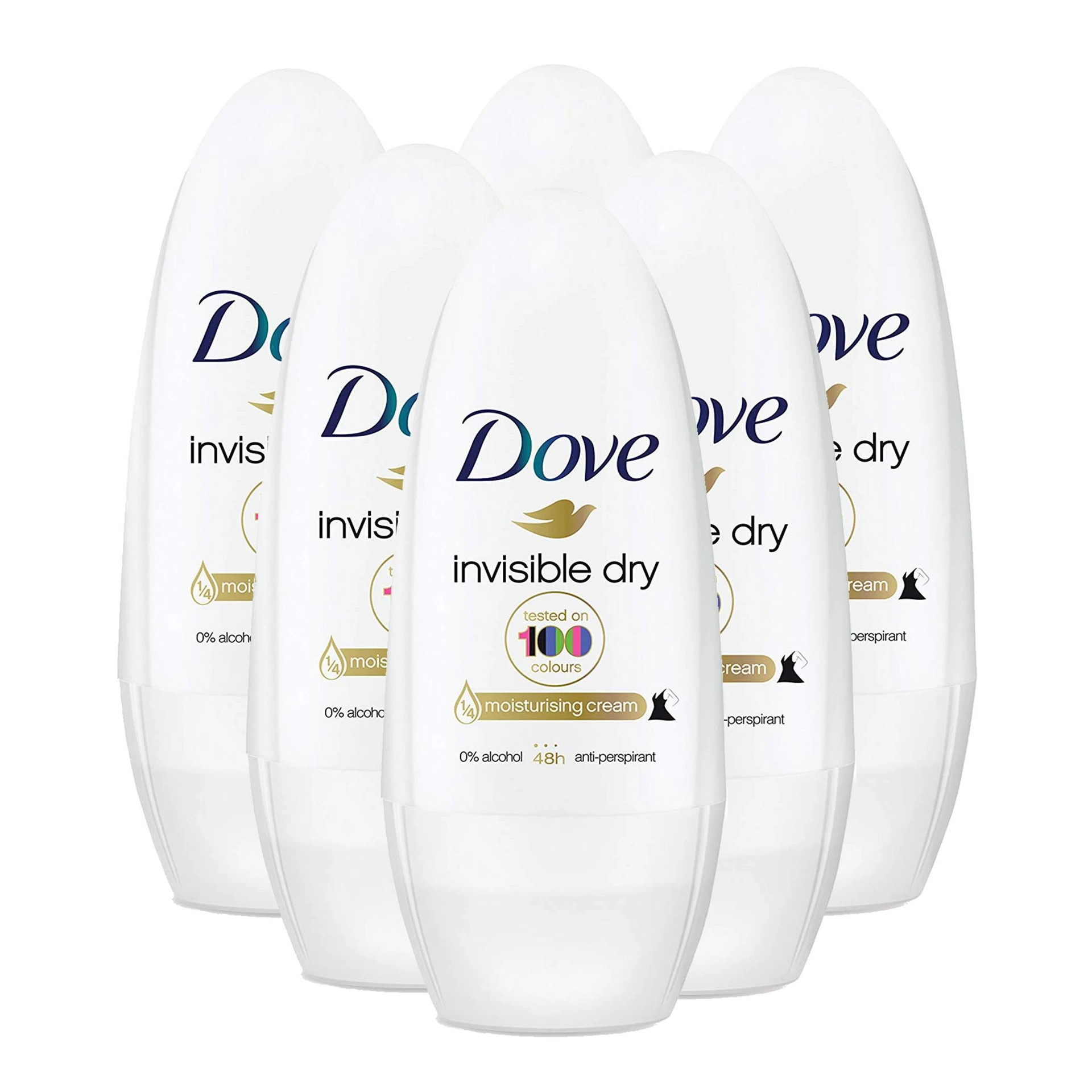 Dove Invisible Dry Roll On Antiperspirant Deodorant Pack Of