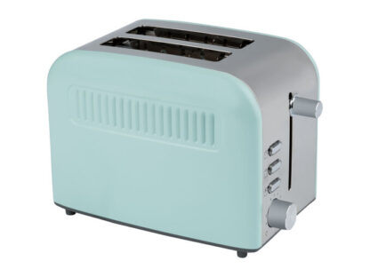 SILVERCREST toaster with a polished stainless steel front