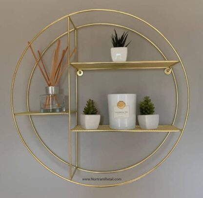 Premium Round Wire Shelf - Gold