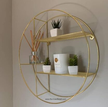 Premium Round Wire Shelf - Gold
