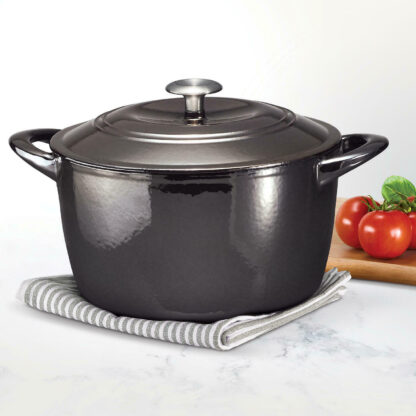 # Tramontina Enameled Cast Iron 7 qt / 6.62-Litres Covered Dutch Oven - Black