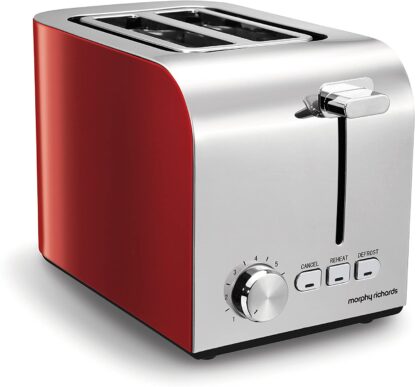 # Morphy Richards Red Equip 2 Slice Toaster