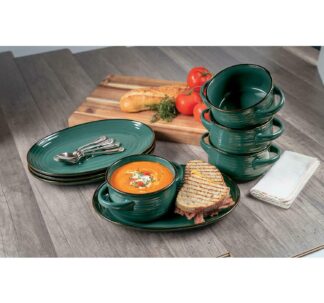 Member's Mark 8 Pc Bowl and Platter Set - Electic Green