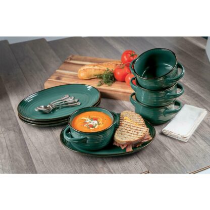 Member's Mark 8 Pc Bowl and Platter Set - Electic Green