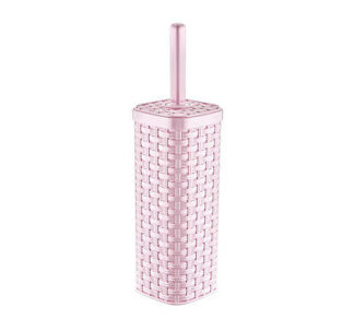 Rattan High Quality Wc Toilet Brush With Box - 25cm (Pink)