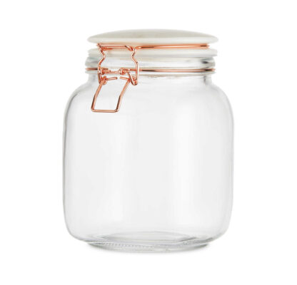 Mable top Glass Canister3