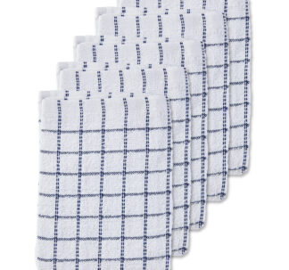 Navy Terry Tea Towels 5 Pack