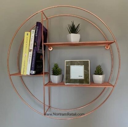 Premium Round Wire Shelf - Copper