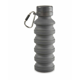 Collapsible Bottle, Extended: 475ml, Collapsed: 225ml (approx.) - Grey