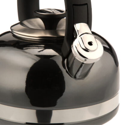 KitchenAid Whistling Porcelain Enamel Kettle - 1.9L (Black)