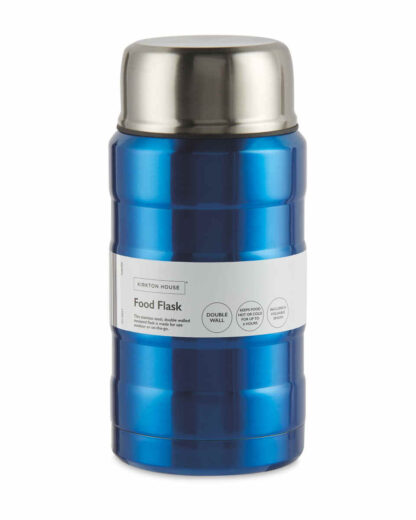 Kirkton House Food Flask, Up to 6hrs Hot/Cold -750 ml , Blue