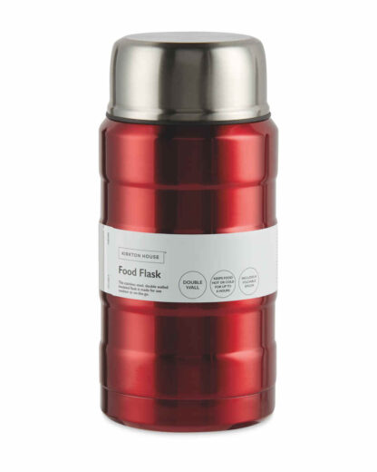 Kirkton House Food Flask, Up to 6hrs Hot/Cold -750 ml , Red