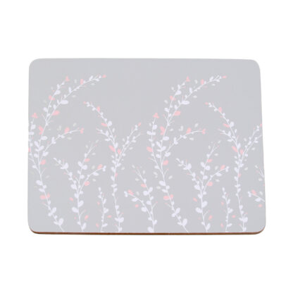 Silhouette Flower Placemats, Pack of Four