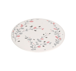 Silhouette Flower Ceramic Coaster