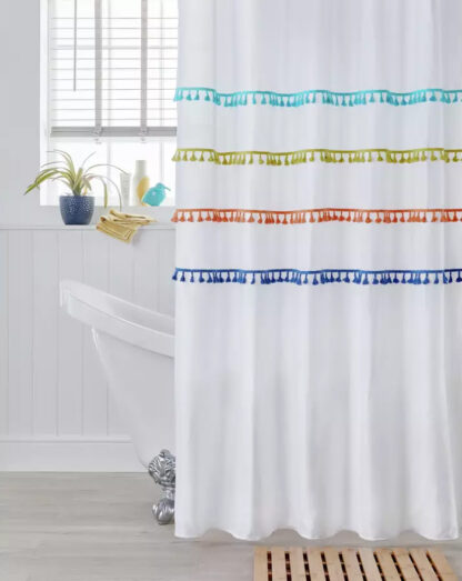 Argos Home Tassel Shower Curtain