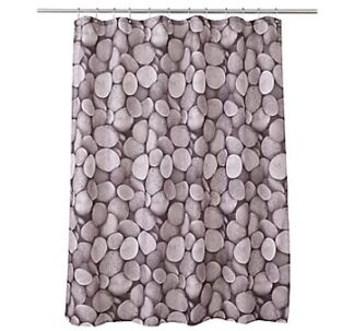 Cooke & Lewis Lunda Multicolour Pebble Shower curtain (L)1800mm
