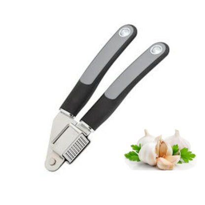 Sainsbury's Home Stainless Steel Garlic Press with Soft Grip